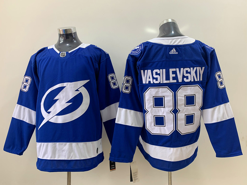 Men's Tampa Bay Lightning Andrei Vasilevskiy #88 Blue Jersey